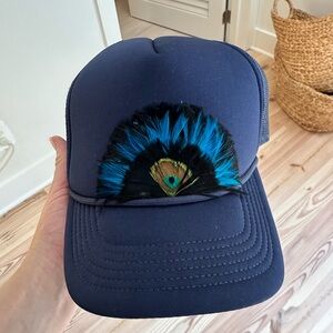 Little Bird Trucking Navy Blue Trucker Hat by Briley King